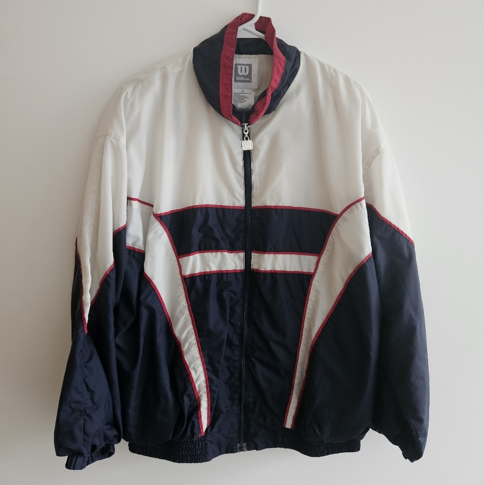 Vintage Women's Wilson Windbreaker Jacket Size Large